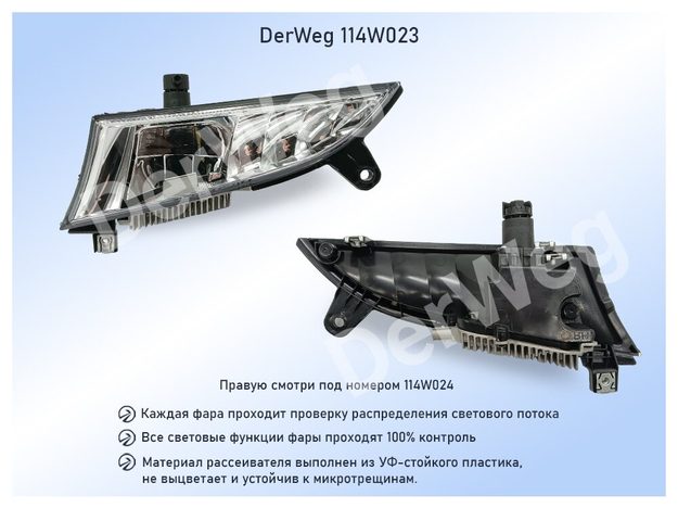 Фара дальнего света SCANIA 2659166 Левая LED